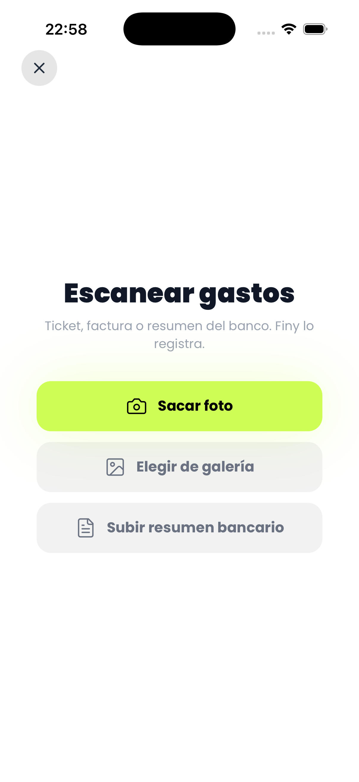 Saca foto del ticket